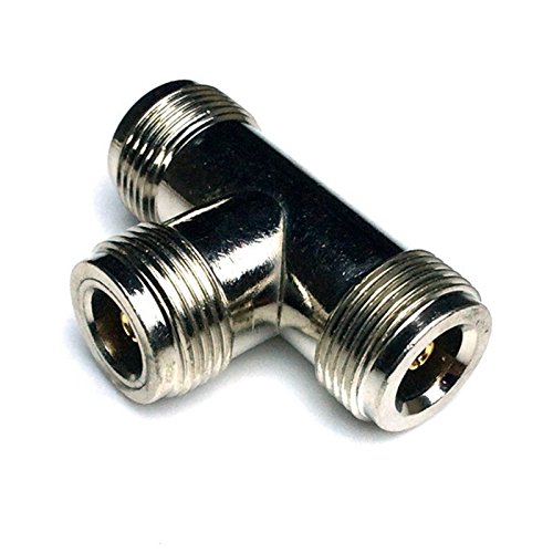 image for CESS N Type Female to N Type 2 Female T Splitter Coax Coaxial Adapter 