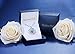 Menton Ezil Pendant Necklace Rose Lover 18K White Gold Flower Crystal Fashion Jewelry - Gift of Love