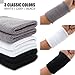 HBY 3 Pairs Long Athletic Thick Cotton Wristband Sweatband for Sports