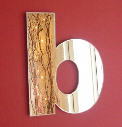 Super Cool Creations Lower Case Letter B Mirrors - 10cm