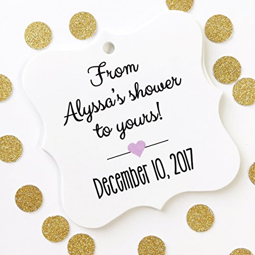From My Shower To Yours Baby or Bridal Shower Favor Hang Tags (FS-67)