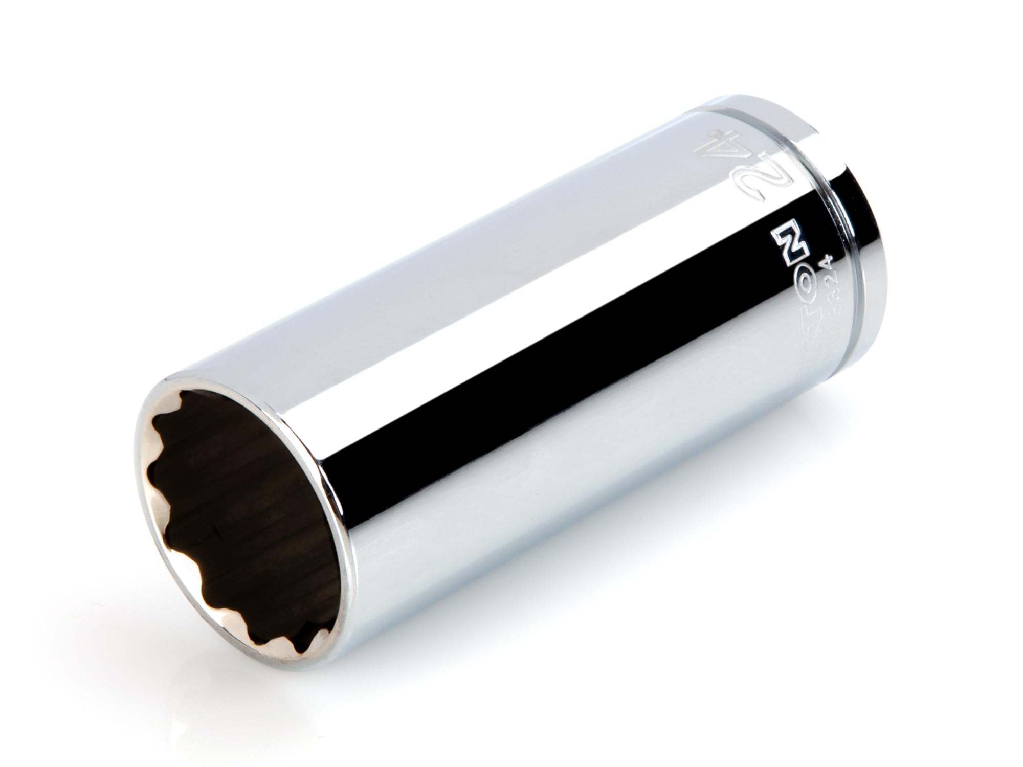 TEKTON 1/2 Inch Drive x 24 mm Deep 12-Point Socket | SHD23324