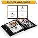 PARAH LIFE Luxury 200 5X7 Photo Album for Wedding Anniversary Vacation Baby and Family Photos Beautiful Leather Bound Picture Display Book for 200 5x7 Photographs Scrapbook Foto Black