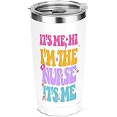 Nurse Gifts Nursing Practitioner , 20 oz Insulated Tumbler, Tumbler with Lid, Vacuum Travel Coffee Mug Stainless Steel Cup for Cold Hot Drink Gifts for Women Nurse Christmas Birthday