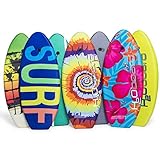 H2O 39” Bodyboard Surfboard for Kids - Durable Fiberclad Deck with Phuzion Core and Leash - Choose Your Graphics