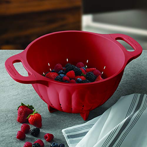 KitchenAid Classic Plastic Colander, 5Quart, Red Pricepulse