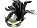 Sheliky Costume Mask Women Masquerade Mask Halloween Mardi Gras Cosplay Party Masque Venetian Mask (Black)