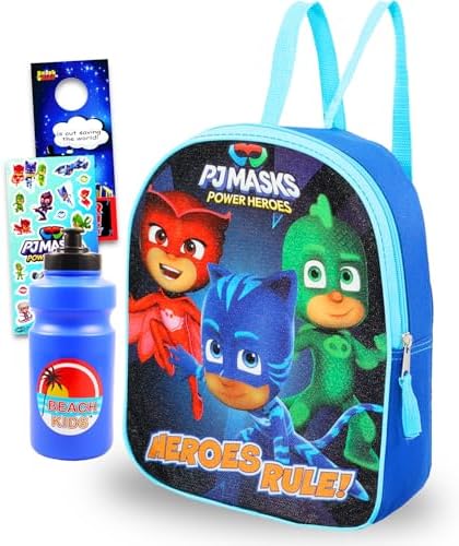 Amazon.com | PJ Masks Boys Girls 5 piece 16 Inch Backpack Lunch