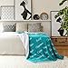 Bedsure Electric Blanket Heated Throw - Soft Ribbed Flannel Heated Blanket, Fast Heating Electric Throw with 6 Heating Levels & 4 Time Settings, 3 Hours Auto-Off (50x60 inches, Blue)