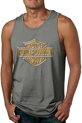JiSi Five Tank Top T Shirt For Men - Harley Davidson DeepHeather