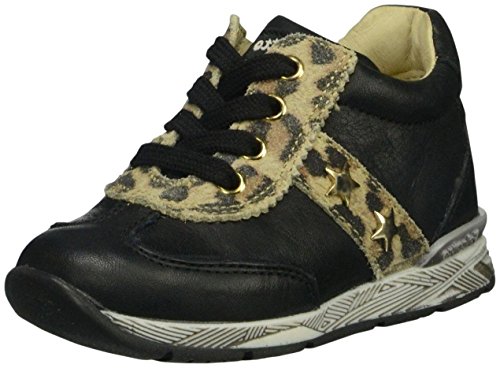 Naturino Baby Girls Miki (Inf/Tod) -Nero-Cappuccino - 4 Infant