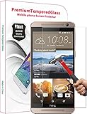 PThink 2.5D Round Edge 0.3mm Ultra-thin Tempered Glass Screen Protector for HTC One E9/HTC One E9+ Plus with 9H Hardness/Anti-scratch/Shatterproof/Fingerprint resistant (HTC One E9/E9+ Plus)