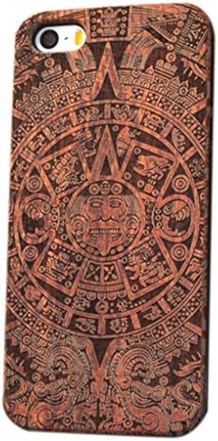 iPhone 6 Case, Nurbo Natural Carved Wood Wooden Hard Case for iPhone 6s Regular 4.7 inch (God)
