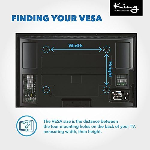 MAHARA Flat TV Wall Mount, Black Universal Wall Bracket for TVs upto 65 inches, VESA Compatible 200mm x 200mm, 400 x 400mm - Image 3