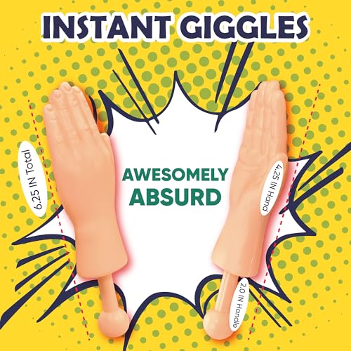 DR DINGUS Tiny Hands (1 Pair - Original) - Original Little Small Mini Hand Stick Puppet - Make Anyone Laugh - Pocket Sized Hilarity and Big Laughs - TikTok Famous - Friend & Family Fun