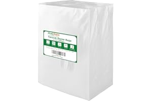 MakMeFre 200 Gallon Size11"x16" Vacuum Freezer Sealer Bags for Food, BPA Free, Heavy Duty Commercial Grade, Sous Vide Vaccume Safe,Vaccume Seal Pre-Cut Bag