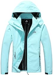 MOERDENG Women's Waterproof Rain Jacket Lightweight