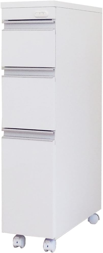 Amazon 隙間ワゴン 幅 奥行 45 高さ 85 Cm すきま収納 キッチン収納 日本製 完成品 台所収納 ランドリー収納 リビング収納 隙間収納 すきま収納 キャスター付き レール付き コンセント付 引出収納 スリムキッチンラック シンクサイドラック デスクチェスト 炊飯器台