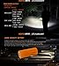 Rofis MR70 CREE XHP70.2 P2 Cool White LED 3500 Lumens Multifunctional Ultra-bright Rechargeable and Dischargeable 26650 Search Flashlight Dual Light Source Tactical Flashlight with 26650 Battery