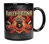 Harley-Davidson Firefighter Original Ceramic Coffee Mug, 11 oz. Black CM126581