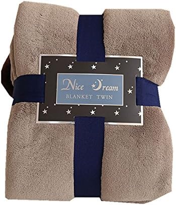luxury Large sofe thicken warm Raschel Fleece Large Throw Blanket Machine WashFull^^^brown^^^brown