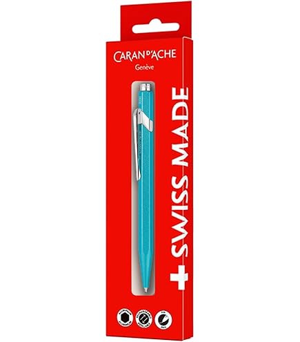 Stylo Bille Caran D'Ache 849 Popline Slimpack - Couleurs Fluos - Avec Étui Métallique - Neuf Avec étiquettes