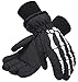 Andorra Kids Glow in the Dark Thinsulate Waterproof Snow Gloves, Skeleton