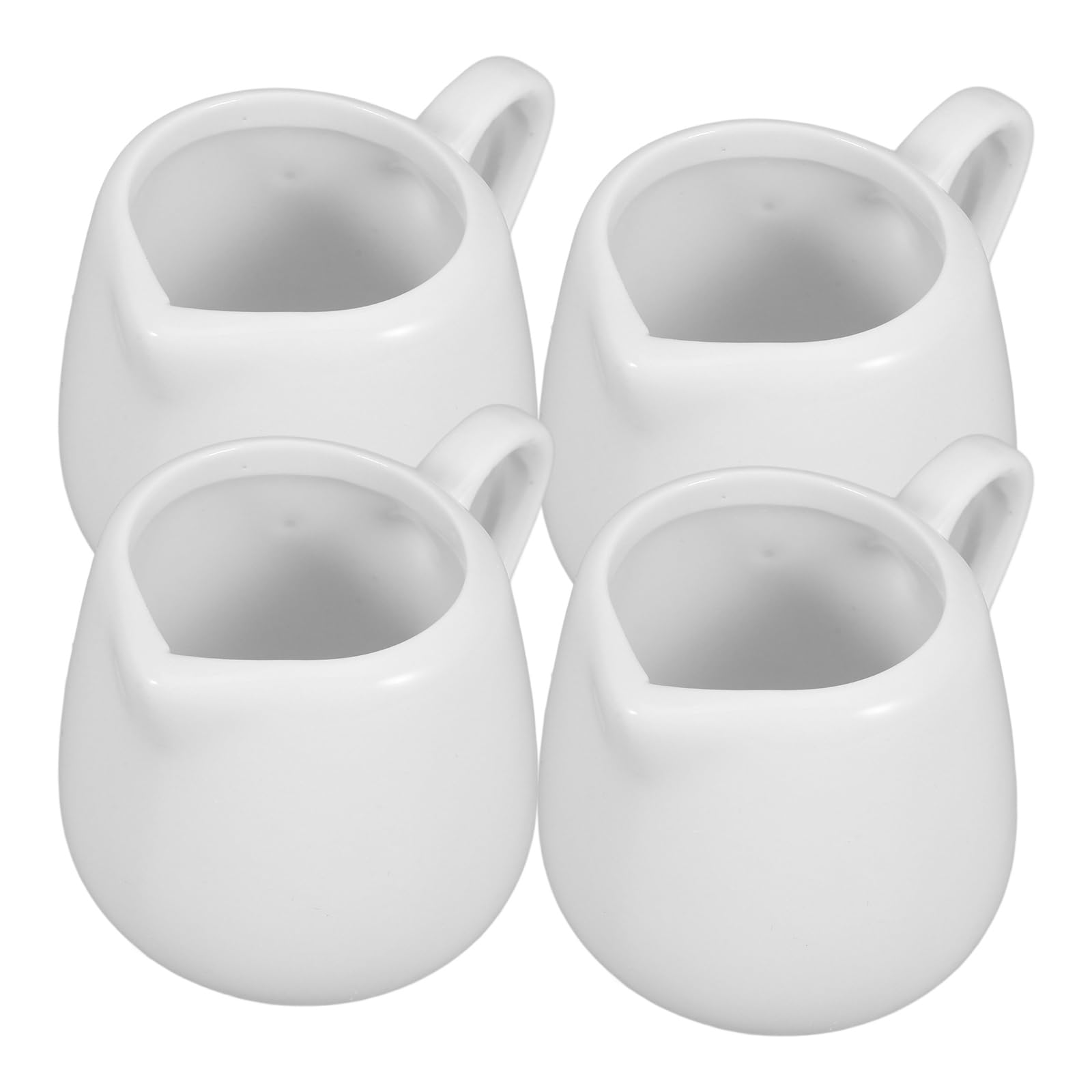 Cabilock Ceramic Mini Milk Jug 50Ml with Handle Small Creamer Pitcher for Coffee Tea and Sauce Serving Single Person