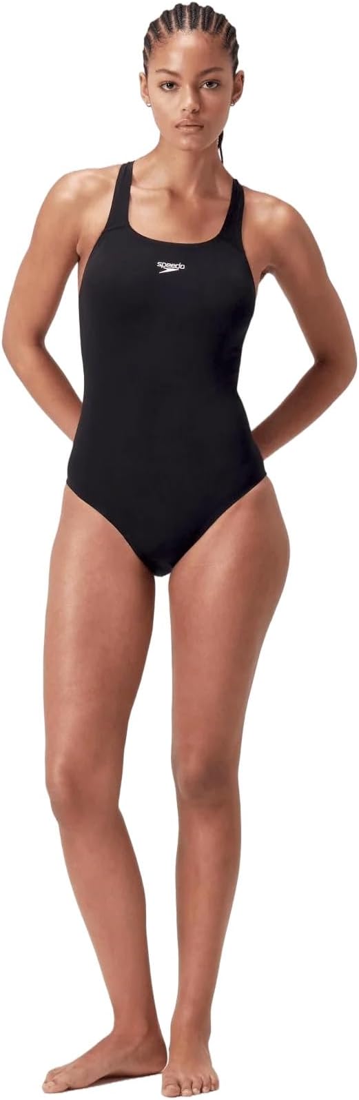 Speedo Women's Eco Endurance+ Medalist Swimsuit Black