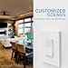 Honeywell UltraPro Z-Wave Plus Smart Fan Speed Control, In-Wall White & Almond Paddles | Repeater Range Extender | ZWave Hub Required - Alexa and Google Assistant Compatible, 39358