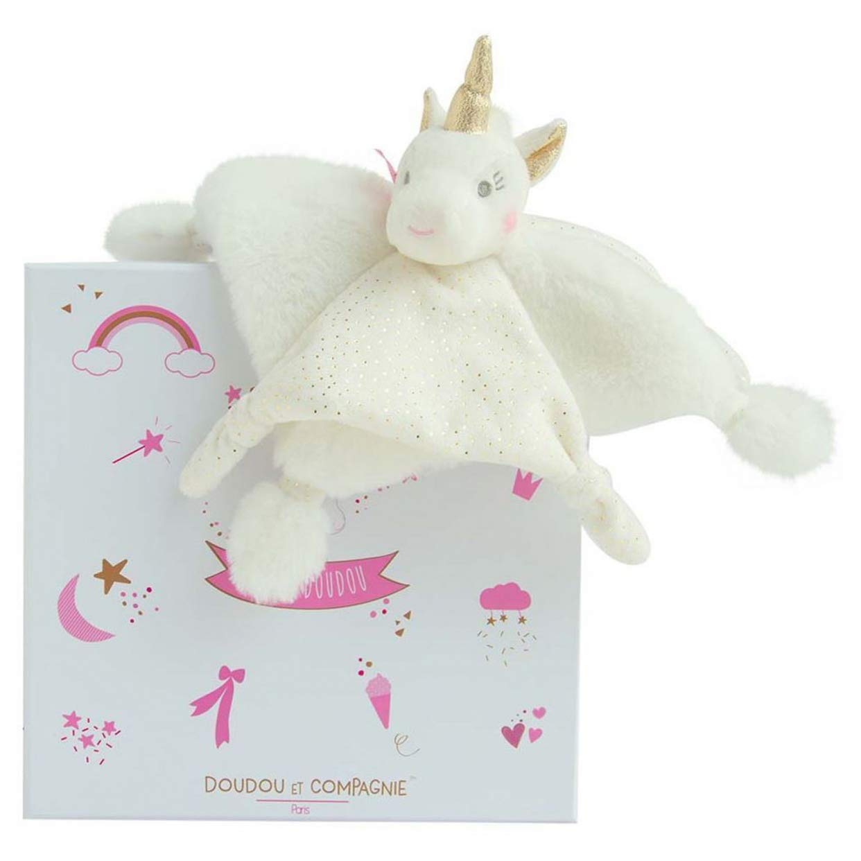 Doudou et Compagnie Cuddly Blanket Unicorn