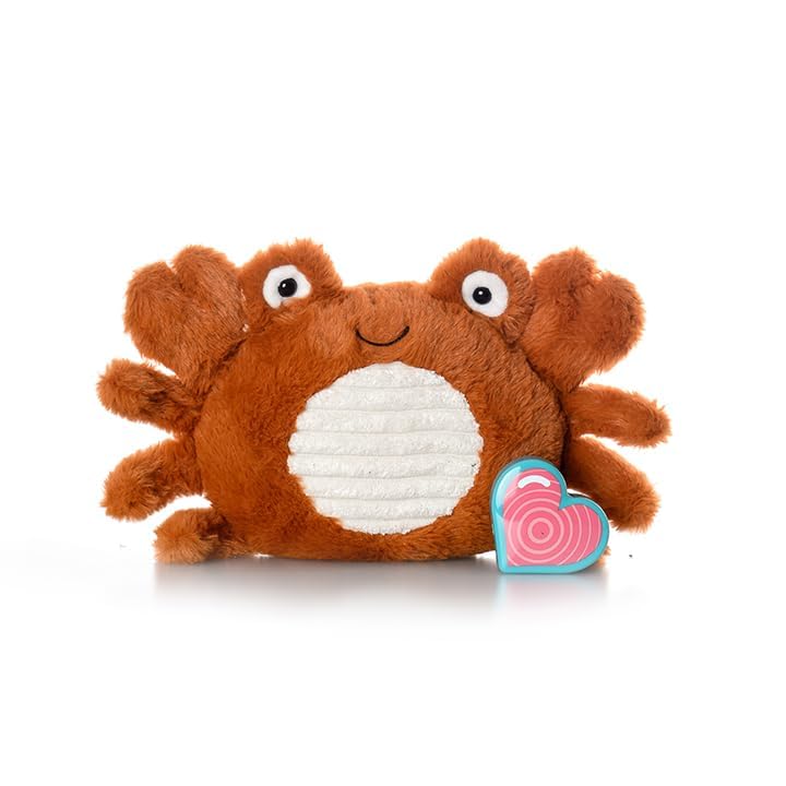 My Baby’s Heartbeat Bear, 20 Second Re-Recordable Digital Voice Recorder Plush Keepsake for Baby’s Heartbeat Memory, Pregnancy Keepsake (Not a Medical Device), Crab Image