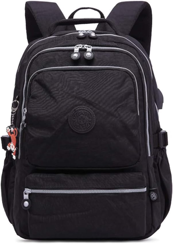 Wholesale Backpack Schoolbag For Teenager Girls Nylon Casual Anti Theft Usb Charge Laptop Backpack Black Model 1809 With Usb Computers Accessories Store Online Fasmr Ro