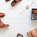 CUCOL Women Bamboo Watch with Leather Strap Minimalism Wooden