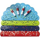 FAO Schwarz Chalk Mandala Set with Assorted Washable Sidewalk Chalk Sticks & Stencils, Set of 38