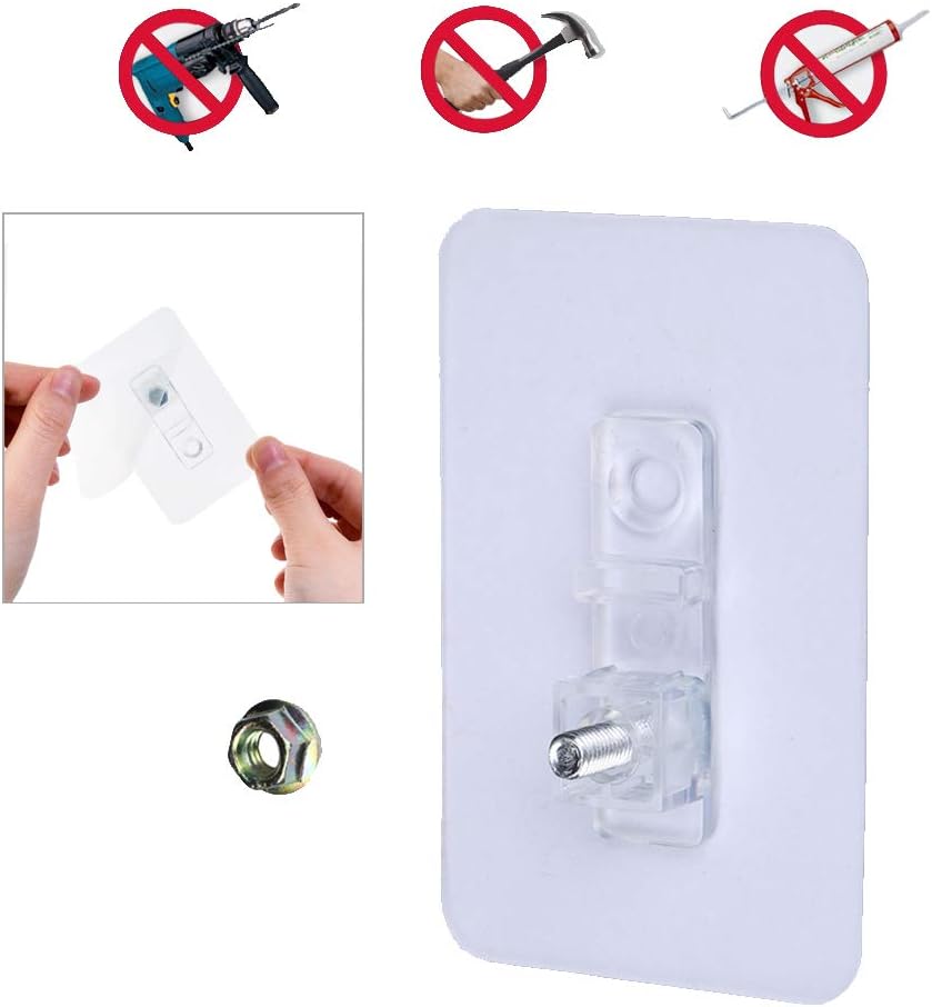 Laigoo Adhesive Floating Shelves Non-Drilling, Set of 3, Display Picture Ledge Shelf U Bathroom Shelf Organizer for Home/Wall Decor/Kitchen/Bathroom Storage(S+M+L): Kitchen & Dining