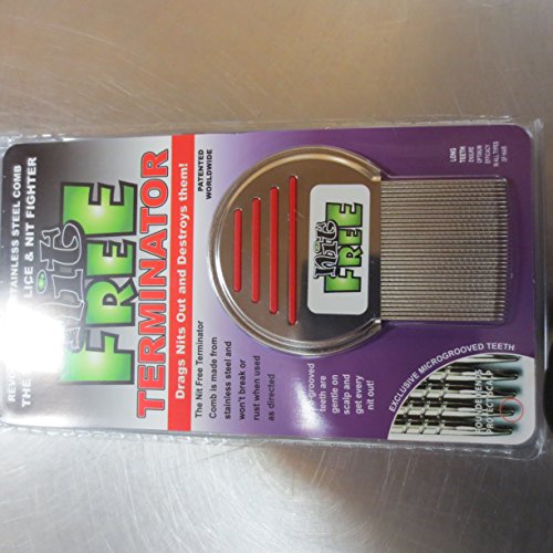 Купить Nit Free Terminator Lice Comb, Professional Stainless Steel