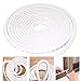 Sumnacon Frameless Adhesive Pile Weather Strip (1 Pcs White)
