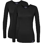 Sivvan Scrubs for Women - Long Sleeve Comfort Underscrub Tee 2-Pack