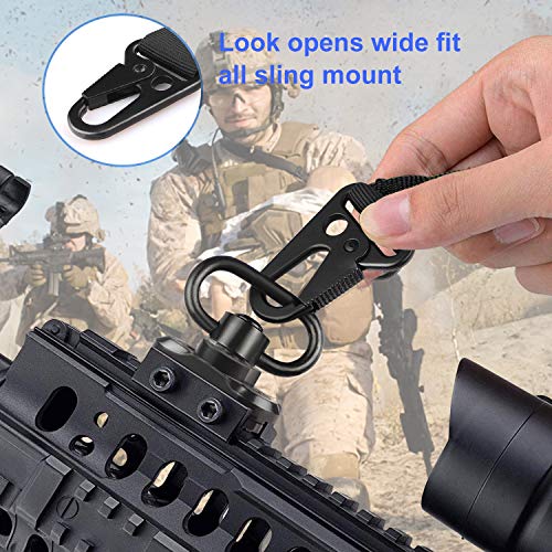 JTENG 2 Point Sling Mlok QD Sling Mount Swivel with 1.25'' Adapter