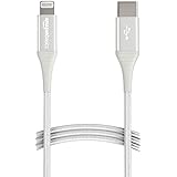 Amazon Basics Nylon USB-C to Lightning Cable, MFi Certified Charging Cord for Apple iPhone 14 13 12 11 X Xs Pro, Pro Max, Plu