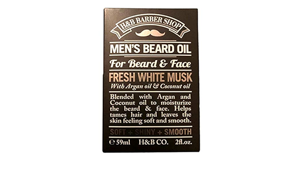 H B Barber Shop Men S Beard Oil Fresh White Musk Buy Online At Best Price In Uae Amazon Ae