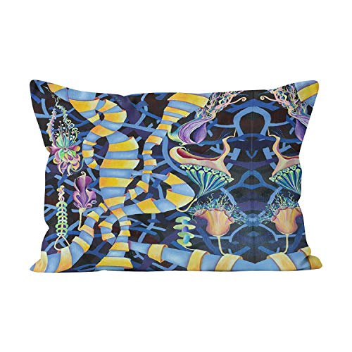Wesbin Luminescence Funny Hidden Zipper Home Decorative Rectangle Throw Pillow Cover Cushion Case Inch 20x30 Queen One Side Design Printed Pillowcase