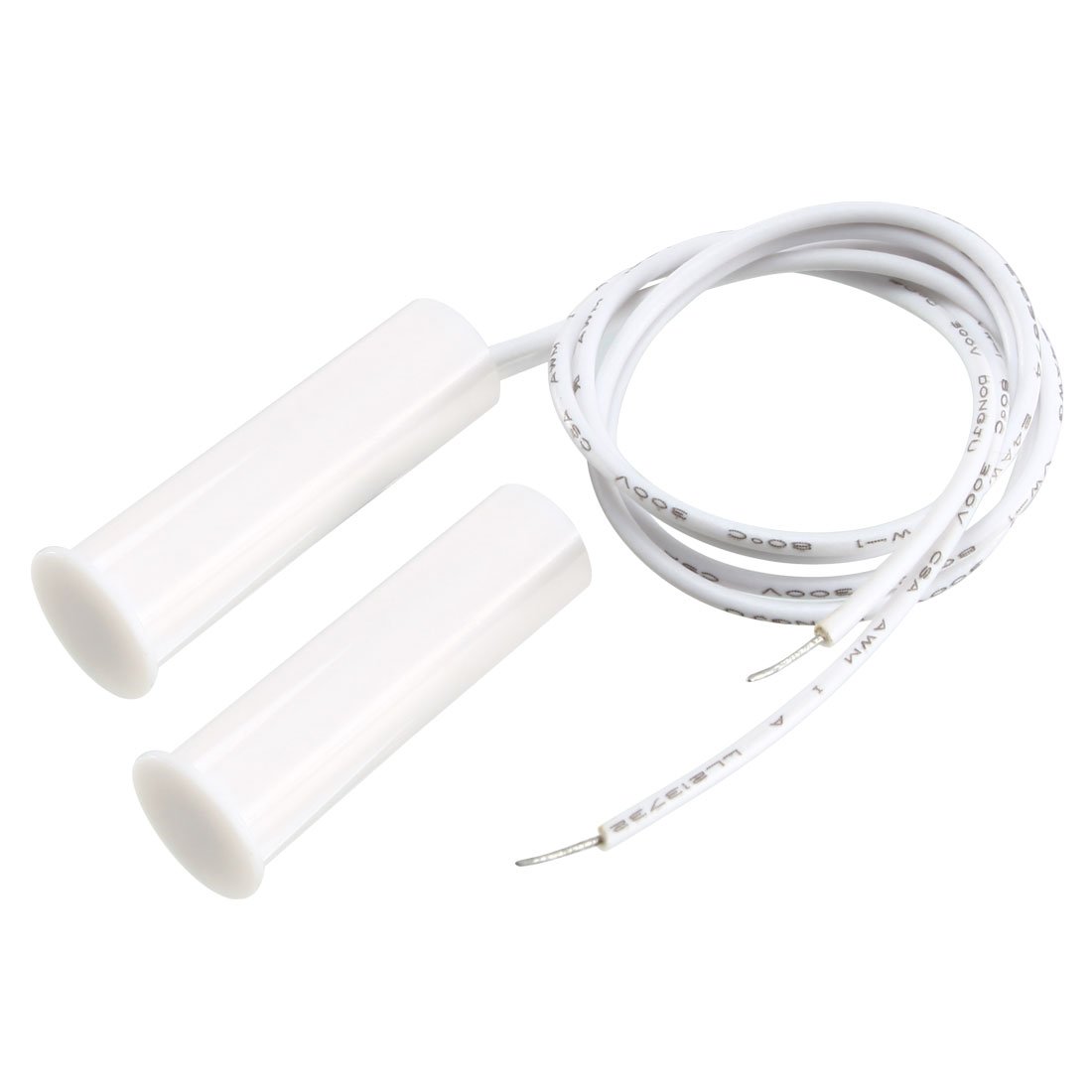 sourcingmap N.O. Recessed Wired Security Window Door Contact Sensor Alarm Magnetic Reed Switch White RC35