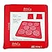 SiliCo Burger Press|8 In 1 Circular Compartments for Patties, Cookies, Hash Browns, Cutlets & More|Red