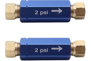 2 pcs/set Blue 2LB 3/8-24" Fittings Residual Brake Pressure Check Valve Hot Street Custom Rod