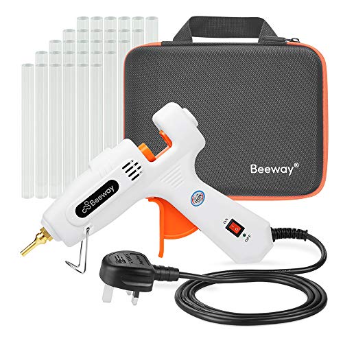 Hot Glue Gun with Carrying Case, Beeway® 20W Mini Glue Gun with 50pcs 7mm x 150mm Glue Sticks