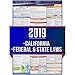 2019 California State And Federal Labor Laws Poster - OSHA Workplace Compliant 24