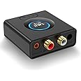 1Mii Bluetooth Audio Adapter, Low Latency Wireless Bluetooth 5.0 Audio Receiver with 3.5 mm RCA for Home Stereo Music Streami
