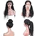 Dolago 360 Lace Frontal Wig Deep Wave for Black Women, Glueless 180% Density 360 Lace Front Wig Brazilian Virgin 100% Human Hair Wigs Pre Plucked with Baby Hair Natural Color(Deep Wave, 22inch)